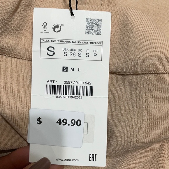 Zara wide leg soft pants - Picture 4 of 4